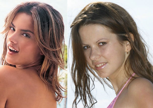 Alessandra Ambrosio and Camille from teen stars magazine
