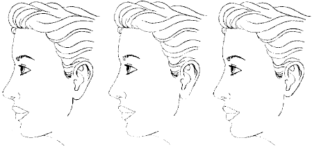 Top-rated sketches regarding earlobe proportions.